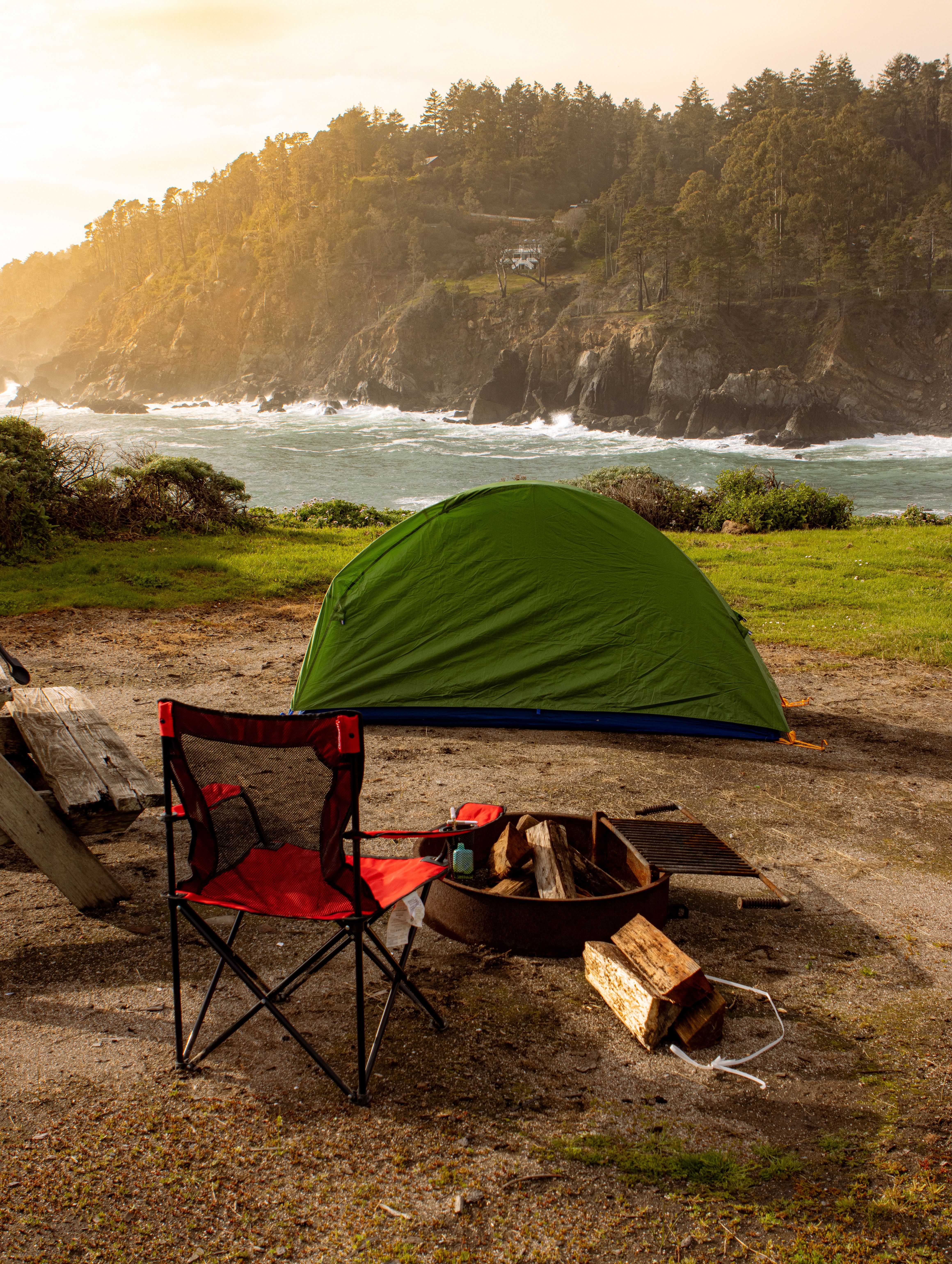 RV site with full hookups